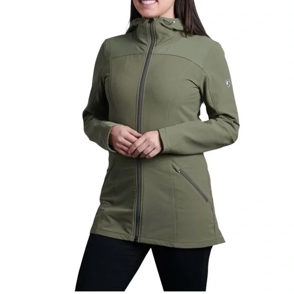 Women's Kuhl Klash Trench Hooded Softshell Jacket - Picture 1 of 7